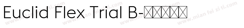 Euclid Flex Trial B字体转换